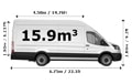 Extra Large Van - Side View Dimension Thumbnail