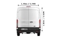 Large Van with Man in London - Back View Dimension Thumbnail