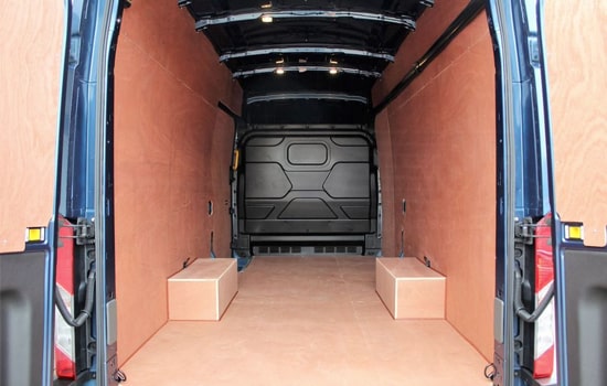 Extra Large Van with Man in London - Inside View