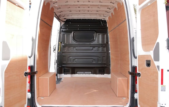 Large Van with Man in London - Inside View